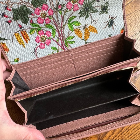 ⚡️Gucci Swing Leather Flora Long Wallet - Japan Exclusive! - Picture 6 of 12